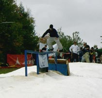 Rail slide at tenney mountain