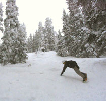 Jarrett Laying Down a Turn